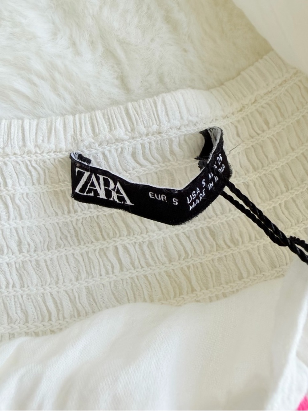 Zara White Boho Maxi Dress NWT Resort Vacation Beach Cotton Exclusive Feel - Picture 12 of 14